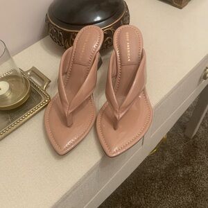 Good American Blush Heeled Sandals